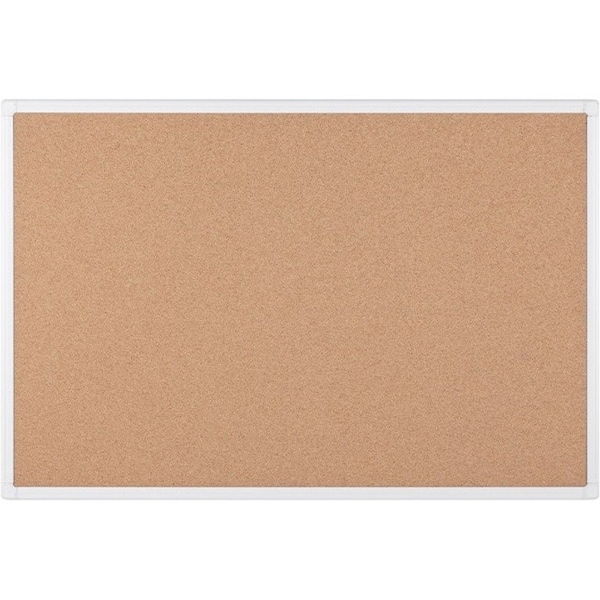Mastervision Antimicrobial Cork Board 2x3' White Aluminum Frame BCA031226 - main