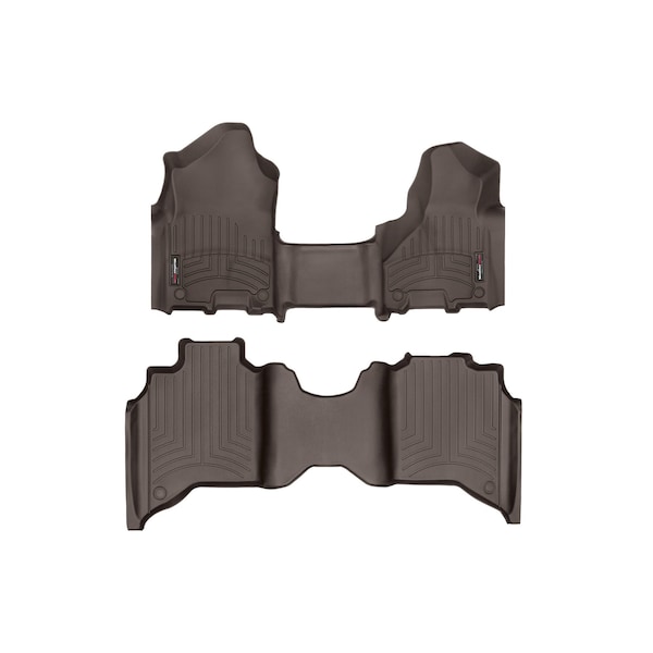Weathertech Cocoa, Front and Rear Floorliners Over The Hump 4715711-4715454 - main