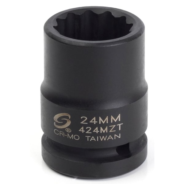Sunex 3/4 in Drive 24Mm 12-Point Thin Wall Impact Socket 424MZT - main