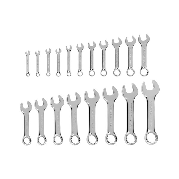 Tekton Stubby Combination Wrench Set, 19-Piece (1/4 - 1-1/4 in.) WCB90412 - main