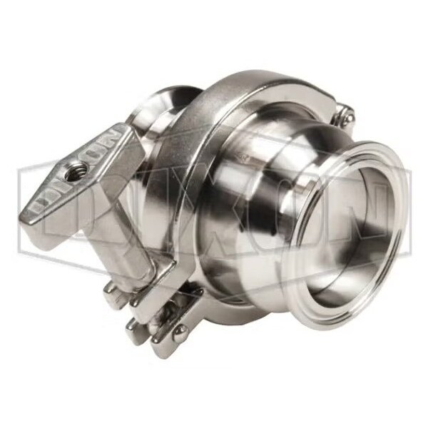 Dixon Spring Check Valve, Series: HSC, 2-1/2 in Nominal, Clamp, 145 psi, 15 to 200 deg F, 3.4 in Inlet to HSCE250 - main