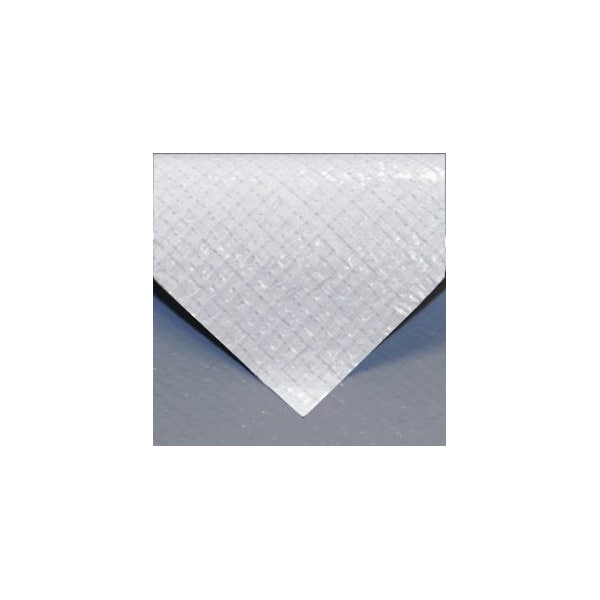 Tarps Now Baseball Tarp, 90' x 90' - LITTLE LEAGUE, White, Silver, Poly BB-FT68WS-90 - main