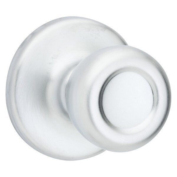 Kwikset Door Knob, Satin Chrome, 138 to 134 in Thick Door, 214 in Strike 200M 26D CP - main