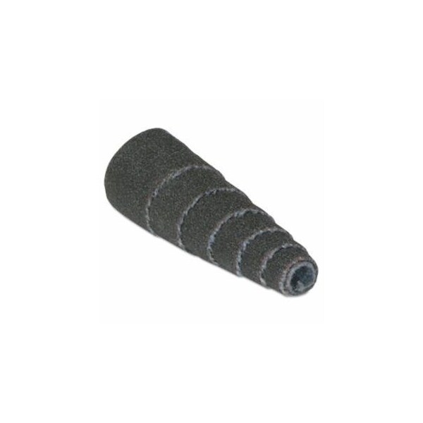 Merit Abrasives Aluminum Oxide Spiral Rolls Full Tapers, 1/2 x 1 1/2 x 1/8, 60 Grit, 100PK 481-08834181744 - main