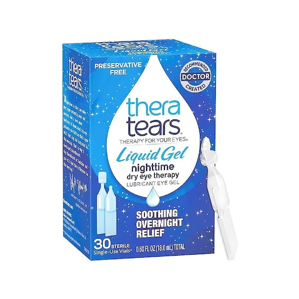 Theratears Lubricant Eye Drops Dry Eye Therapy Gel Preservative Free Nightime, 30PK 1412447 - main
