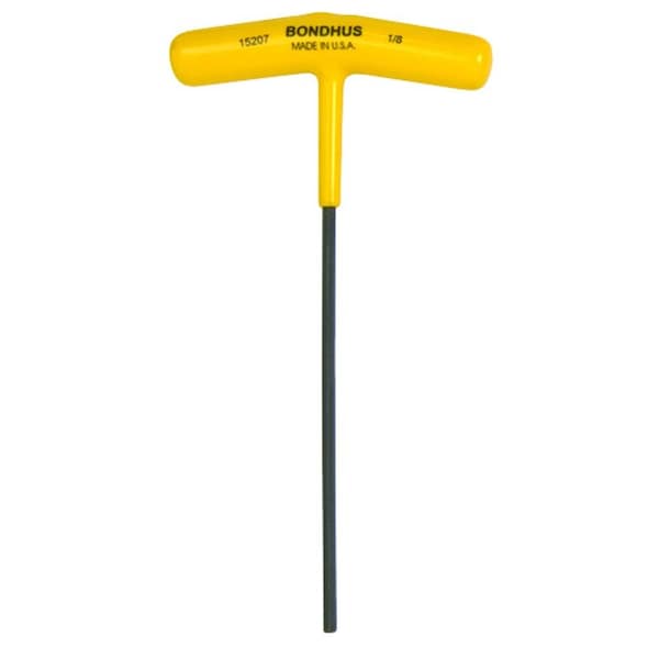 Bondhus 1/8in Hex T-Handle 6in Length 15207 - main