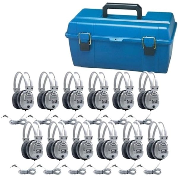 Hamiltonbuhl Hamilton Electronics LCP - 12 - SC7V Lab Pack- 12 SC7V Deluxe Headphones in a Carry Case LCP/12/SC7V - main