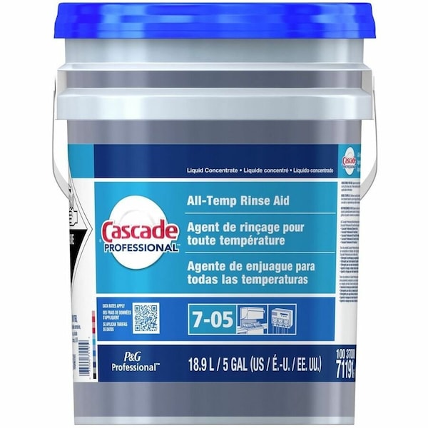 Cascade Rinse Aid, 5 gal, Bottle, Unscented 71191 - main