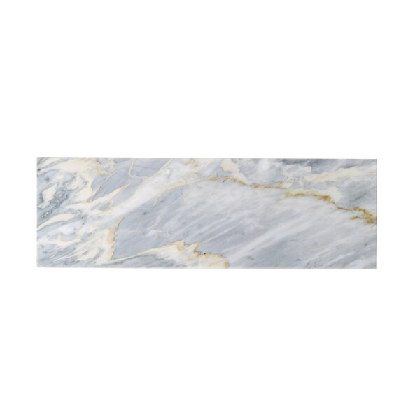 Apollo Tile Gray 4x12 Calacatta Bluette Marble Polished Subway Floor and Wall Tile 5 sqft/case, 15PK APLFBL88412PA - main