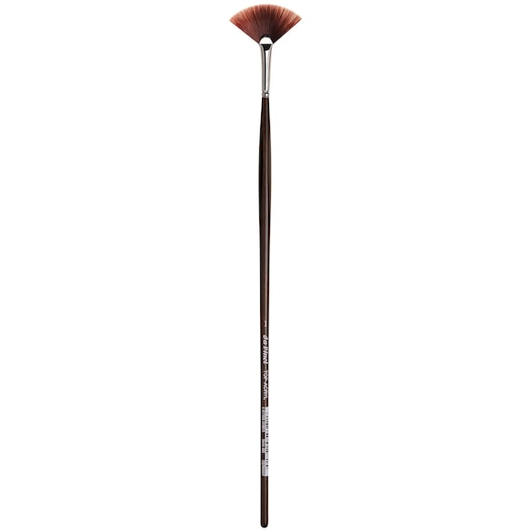Da Vinci TOP-ACRYL Red-Brown Brush, Synthetic, Acrylic & Oil, Fan, Series 485, Size 1 VA-485_1 - main