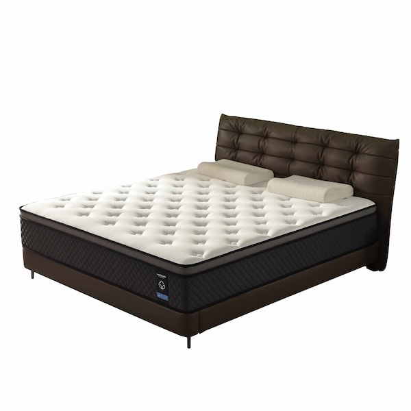 Homeroots 10" Queen Foam Hybrid Mattress 722485 - main