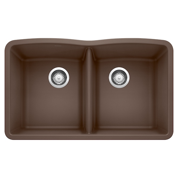 Blanco Diamond Equal Double Bowl, Cafe Brown 440182 - main