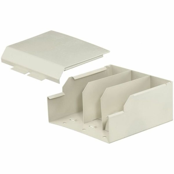 Hubbell Wiring Device-Kellems Metal Raceway, Divided Entrance Fitting, HBL6750 Series, Ivory HBL6710DFOIV - main