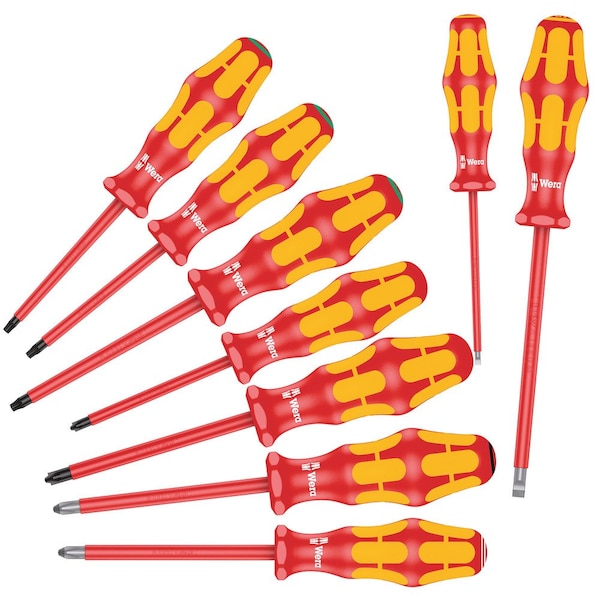 Wera 160 i/162 i/167 i/9 Screwdriver set Kraftform Plus Series 100, 9 pieces 5133355001 - main