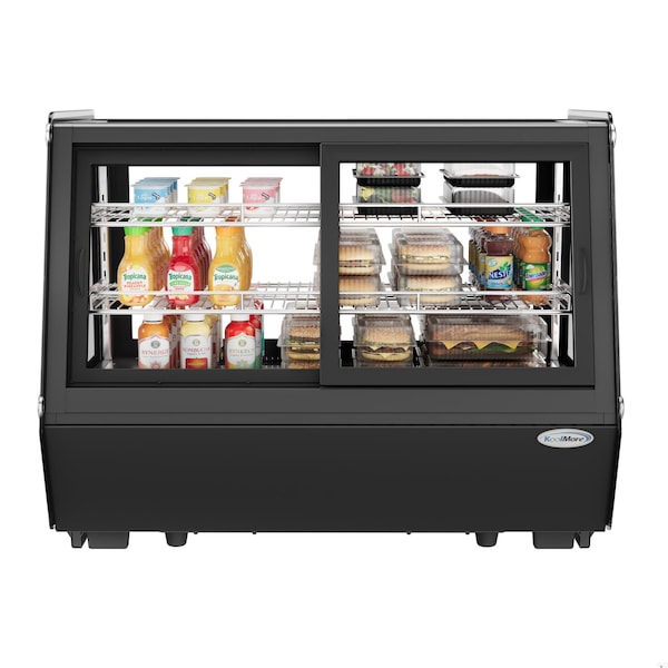 Koolmore 35 in. Self-Service Countertop Display Refrigerator in Black CDC-165-BK - main
