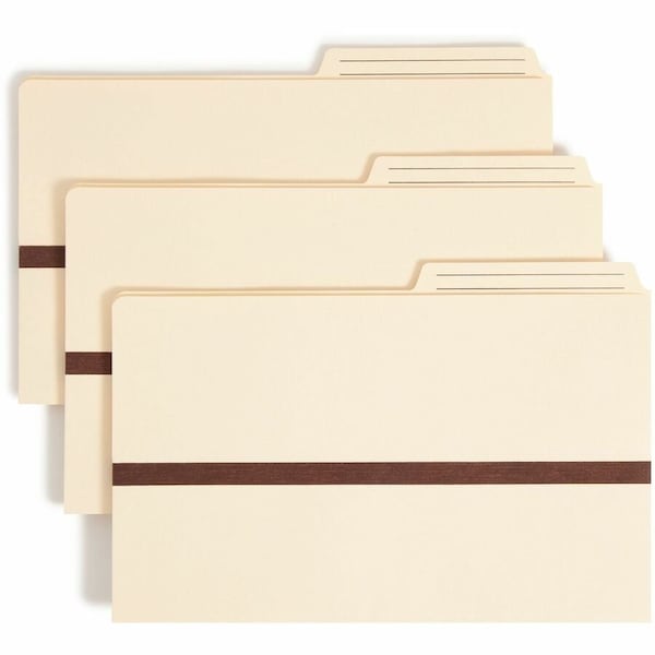 Smead 1" Accordion Expansion File Pockets, 2/5 Tab, Legal, Manila 76487 - main