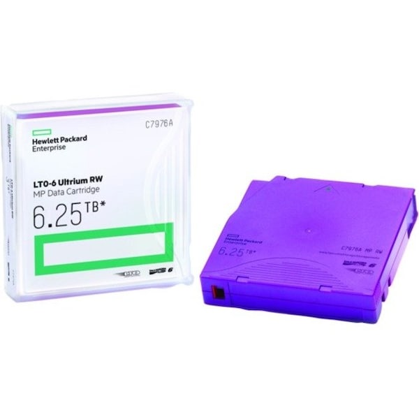 Hpe LTO-6 Ultrium 6.25TB MP RW Non Custom Labeled Data Cartridge 20 Pack C7976AN - main