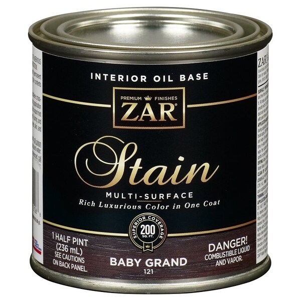 Zar Wood Stain, Baby Grand, Liquid, 0.5 pt, Can 12106 - main