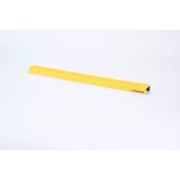 Safeguard Technology 7x1in Anti-Slip Ladder Rung, Galvanized Steel Channel, Extra Coarse (Offshore), Yellow, Grit to LGCOE-YLW-7x1 - main