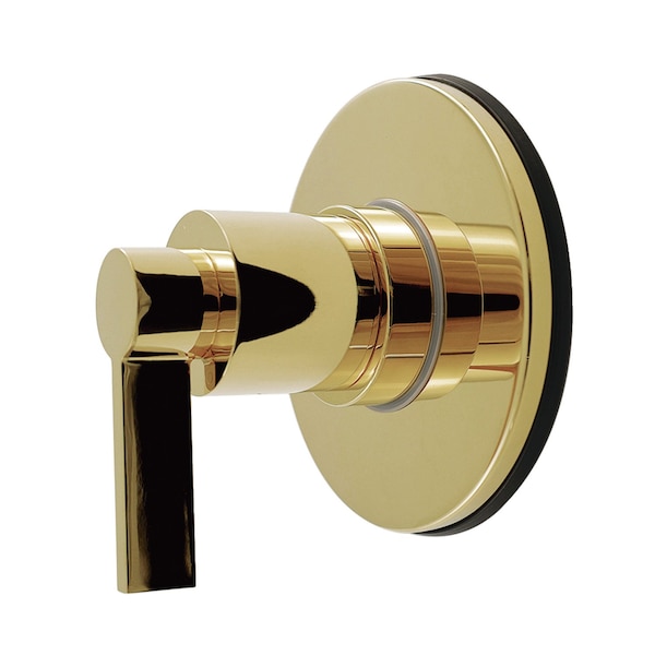 Kingston Brass Single-Handle Six-Way Diverter Valve with Round Trim Kit, Polished Brass KS4032NDL - main