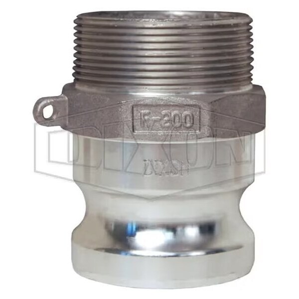 Dixon Type F Cam and Groove Adapter, 1-1/2 in, Male Adapter x MNPT, Aluminum, Import G150-F-AL - main