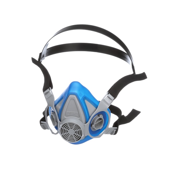 Msa Safety Half Mask Respirator, Advantage 200 LS Series, Bayonet, 2-Piece Neckstrap, Blue, M 815692 - main