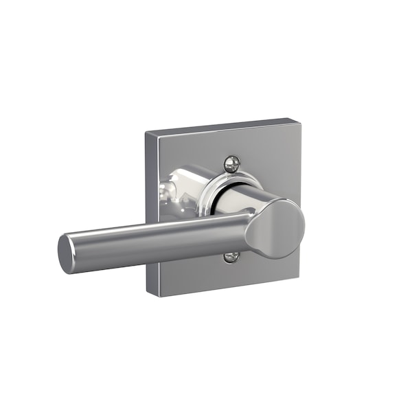 Schlage Residential Broadway Lever with Collins Rose Half Dummy Bright Chrome Finish F170BRW625COL - main