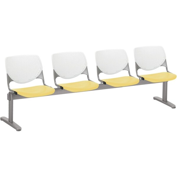 Kfi Kool Beam Seat Beam Seating, 95 in W 22" L 31" H, Polypropylene Seat 2300BEAM4-BP08-SP12 - main