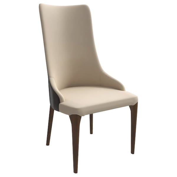 Leisuremod Elm Collection Modern Wooden Dining Chair In Brown EC23BR - main