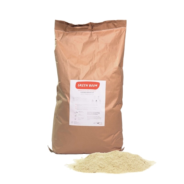 Green Boom Loose Sorbent, 18 gal Absorbed per Package, 30 lb Bag, Not Scented LL0030S - main