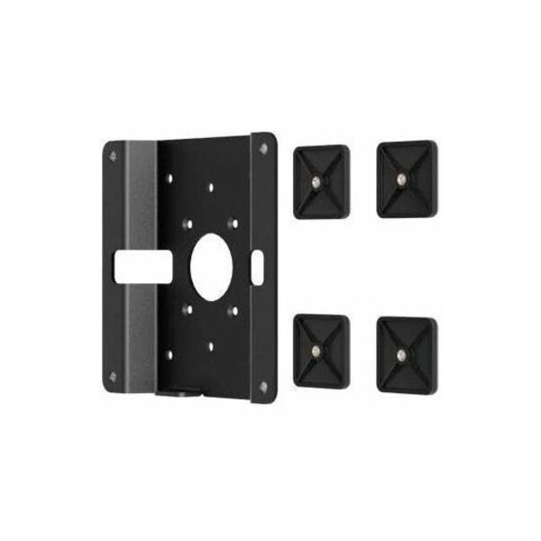 Compulocks VESA Glass Mount Bracket with Security Slot Black 201MGL - main