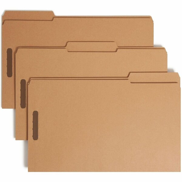 Smead TOP TAB 2-FASTENER FOLDERS, 1/3-CUT TABS, LEGAL SIZE, 11 PT. KRAFT, 50PK 19837 - main