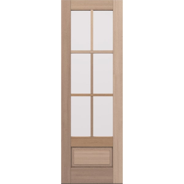 Doornmore G7506, 33.75" x 98" ( 32" Door) Left Hand, Mahogany SDL 6 Lite, 3/4 Lite Exterior Door G7506-SW-3296_1_LI - main