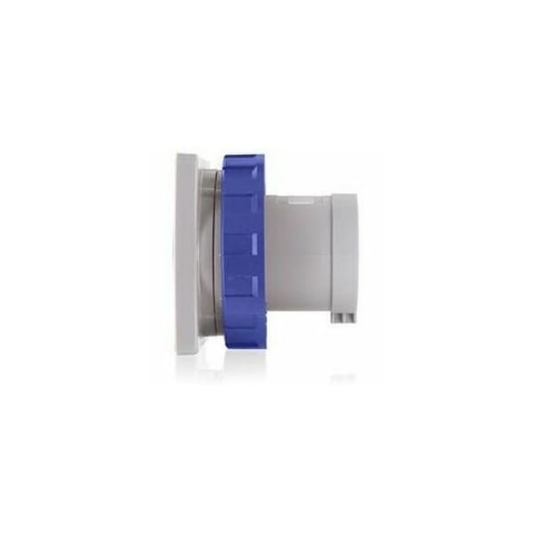 Leviton Pin & Sleeve Inlet, 125 A, 200/250V AC, 2 Pole, Blue W2125-B6 - main