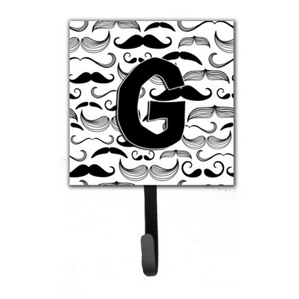 Carolines Treasures Letter G Moustache Initial Leash and Key Holder CJ2009-GSH4 - main