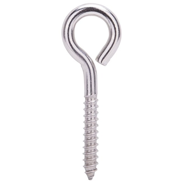 Prosource Lag Eye Bolt, 9 mm Thread, Screw Thread, 2 in L Thread, 1-3/8 in Dia Eye, 374 lb Working Load LR262 - main