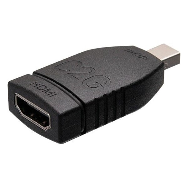 C2G Mini DisplayPort to HDMI Adapter Converter - 4K 30Hz - Nickel Connector - Gold-flash Contact - Black 29875 - main