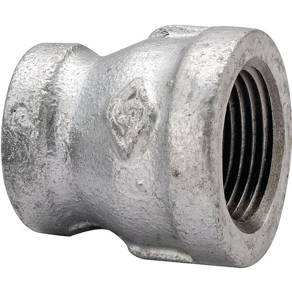 Prosource Exclusively Orgill Reducing Pipe Coupling, 34 x 12 in, Threaded, Malleable Steel, SCH 40 Schedule 24-3/4X1/2G - main
