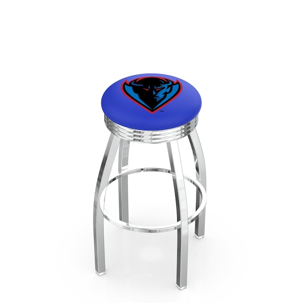 Holland Bar Stool Co 30" Chrome DePaul Swivel Bar Stool, Accent Ring L8C3C30DePaul - main