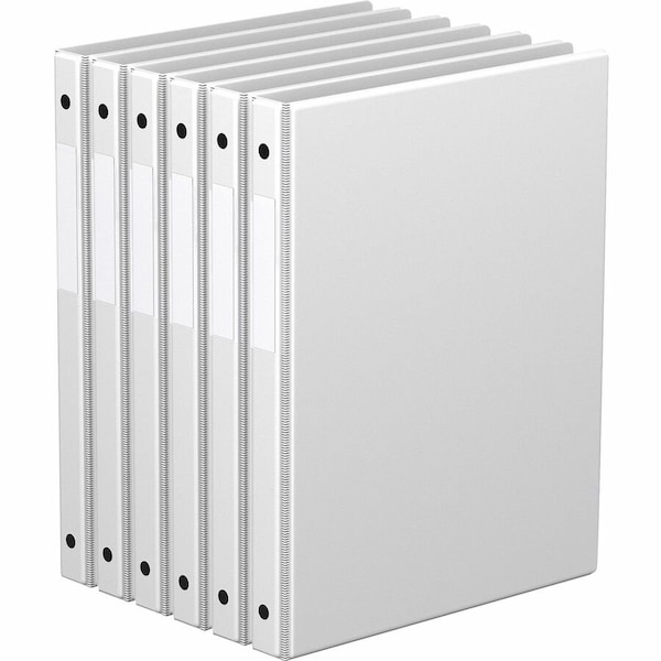 Davis Group Premium Economy, Round Ring, Binder, 6 Pack White, 5/8, 6PK 2300-00-06 - main