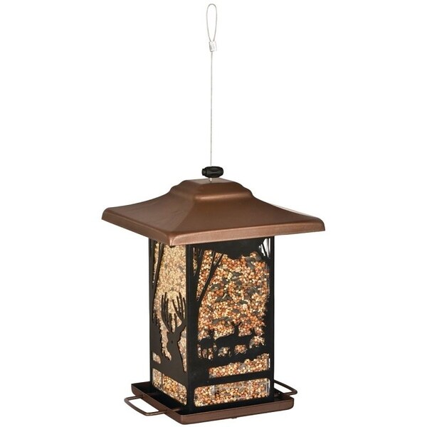 Perky-Pet Wild Bird Feeder, Wilderness Lantern, 2 lb, Metal 8504-2 - main