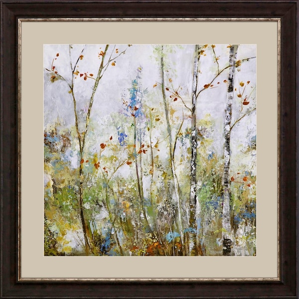 Homeroots Birch Forest I Brown Framed Print Wall Art 526107 - main