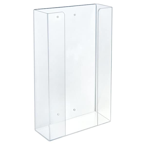 Azar Displays Acrylic Triple Glove Dispenser Holder, 16in. H x 10in. W x 3.5in. D 255630-1PK - main