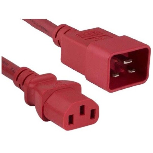 Enet C13 To C20 4Ft Red Power Cord C13C20-RD-4F-ENC - main