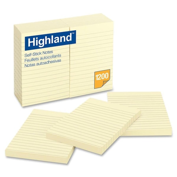 3M Highland Notes 6609, 4"x6"(10.16c, PK6 6609 - main