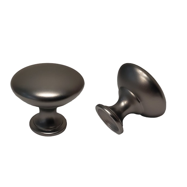 Pride Industrial 1-1/16in Diecast Mushroom Cabinet Knob Dark Pewter Finish K910DP - main