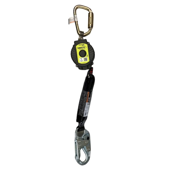 Honeywell Miller TurboLite+ Personal Fall Limiter, 11 ft Length, Carabiner, Stainless Steel, 2 Leg(s) MTL-OHW2-28/11FT - main