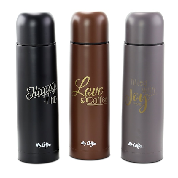 Mr Coffee Mr. Coffee Luster Javelin 3 Pc 16 Ounce Stainless Steel Thermal Travel Bottle Set in Assorted Colors 113169.01 - main