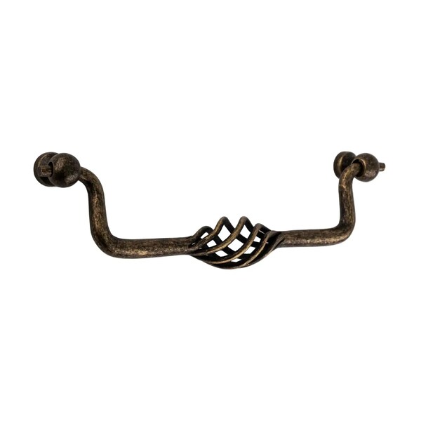 Brixwell Birdcage Cabinet Pull For Kitchen And Cabinets Hardware Weathered Brass BXB42391R2 - main