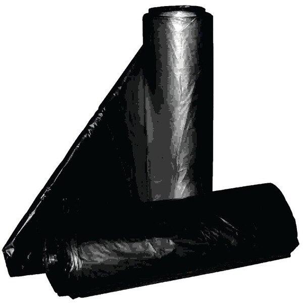 Aluf Plastics Royal Crown Top Liner, 40 x 46 in, 45 gal Capacity, Metalocene Blend, Black RCT-45 - main